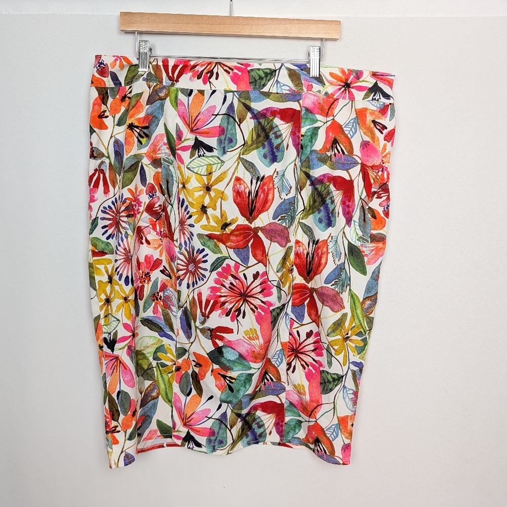 RipSkirt Hawaii Wrap Skirt Length‎ 3 Wildflower Watercolor Beach Cover Up - Picture 6 of 16